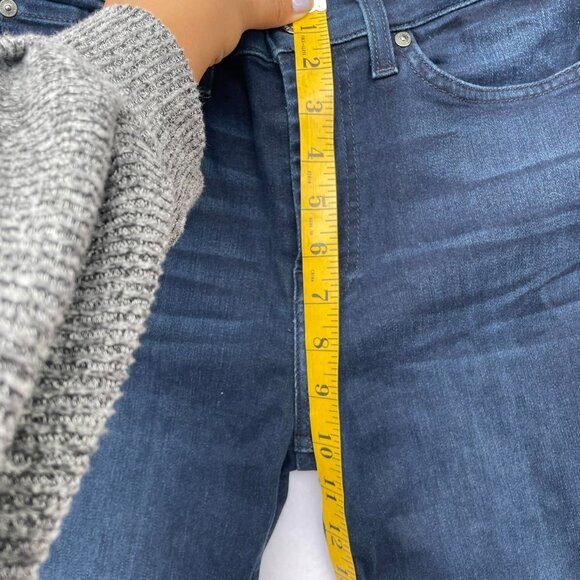 7 For All Mankind High Waist Ankle Gwenevere Dark Wash Skinny Jeans Size 28 Fall - Picture 7 of 8